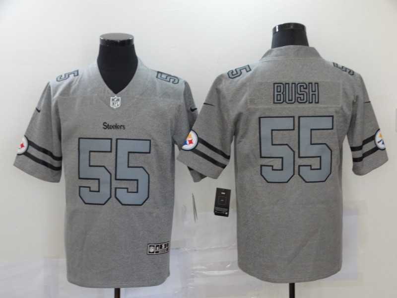 Nike Steelers 55 Devin Bush 2019 Gray Gridiron Gray Vapor Untouchable Limited Jersey,We sell and wholesale Nike Steelers 55 Devin Bush 2019 Gray Gridiron Gray Vapor Untouchable Limited Jersey on line form chian!